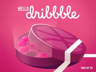 HelloDribbble debut illustration