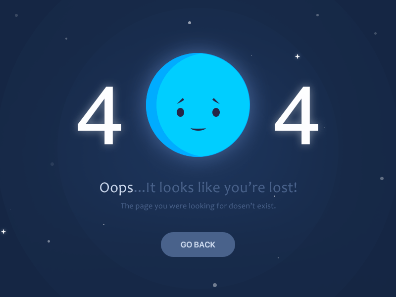 404 Page empty got lost page，404 state，404