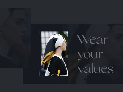 Wear your values design minimal ui web