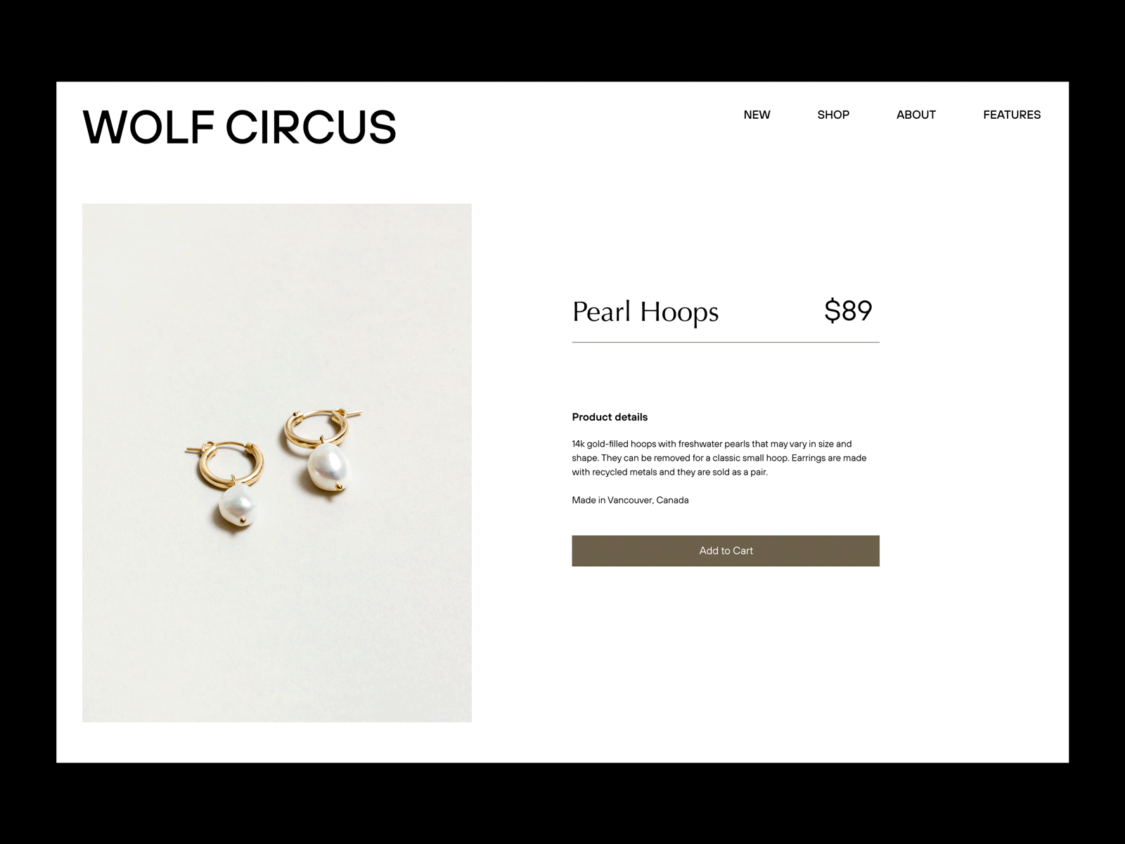 WOLF CIRCUS | #2 branding clean design ecommerce editorial fashion grid layout minimal ui ux webshop