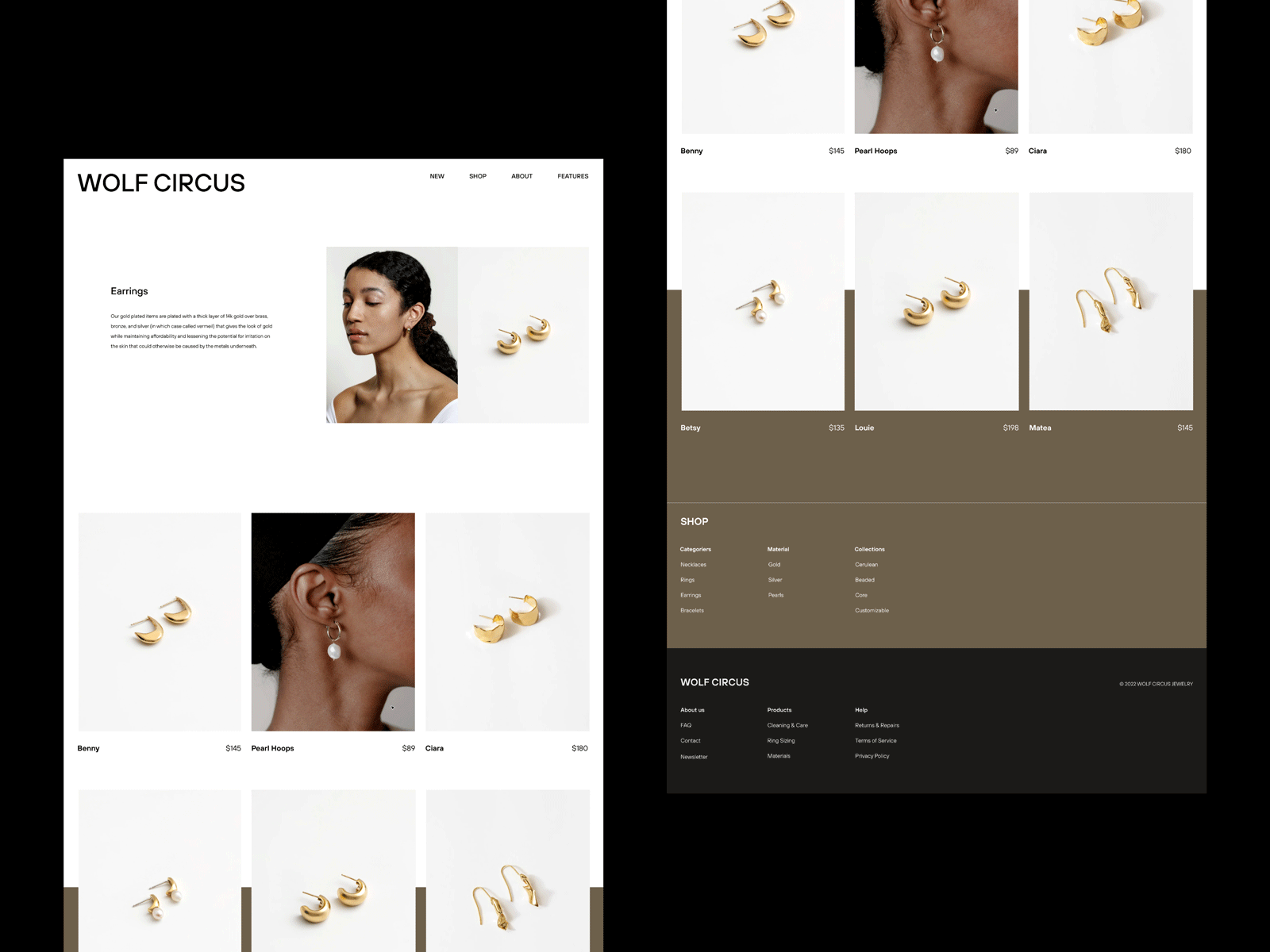 WOLF CIRCUS | #4 app branding clean design ecommerce editorial fashion layout minimal shop ui ux web webshop