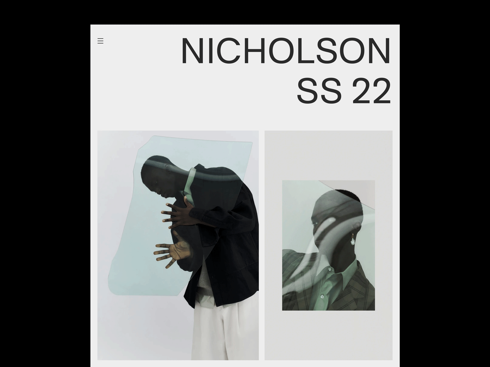 NICHOLSON | #2 branding clean design ecommerce editorial fashion layout minimal monochromatic product ui ux webshop website whitespace