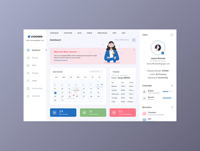 Employee Management Tool app branding design icon illustration minimal ui ux web website