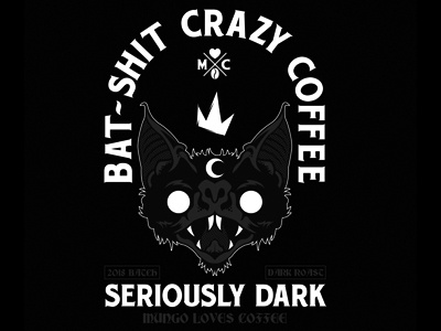 Bat Shit Crazy Coffee client gift coffee packaging
