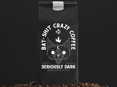 Bat Shit Coffee Pack client gift coffee packaging