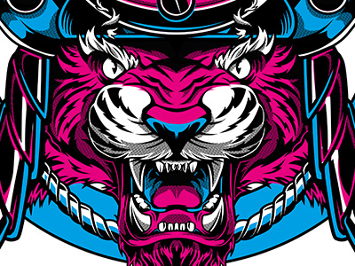 Tiger Tiger illustration samurai tiger vector