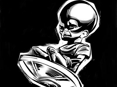 Inktober ‘swollen’ dan dare inktober mekon procreate