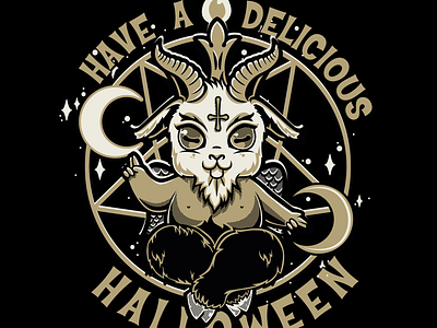 Delicious baphomet cute halloween hoofs lil devil