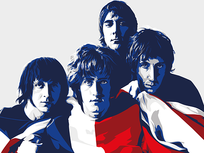 Who are you? british i wont get fooled again illustration the who vector practice
