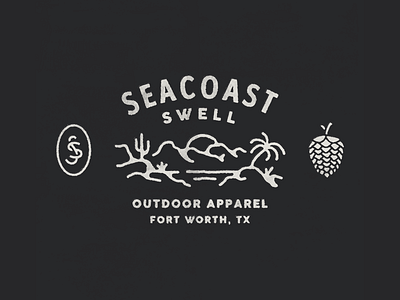 for Seacoast Swell branding design graphic design hand drawn hand made illustration vintage
