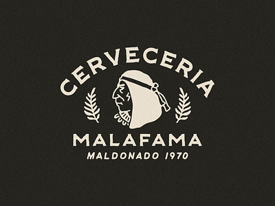 Cerveceria Malafama branding design graphic design hand drawn hand made illustration monogram vintage