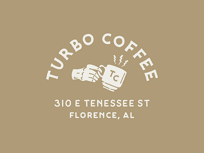 Turbo Coffee branding design coffee graphic design hand drawn hand made illustration monogram vintage