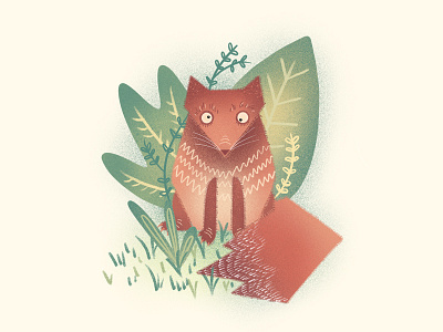 Fox illustration forest fox funny illustration kidsillustration