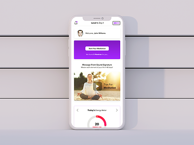 Meditation App UI app concept iphoneapp meditation ui ui ux ui ux design uidesign