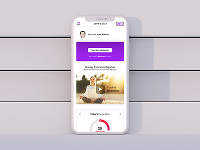 Meditation App UI