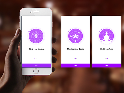 Meditation App Intro Screens