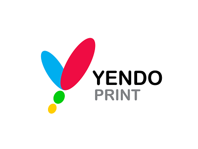 Yendo Print Company Branding branding icon icon design illustration logo logo 2d logo 3d logo design minimal brand minimal branding minimal logo minimalistic logo print company branding typography