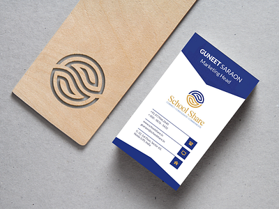 School App Logo & Business Card branding business card design icon icon design illustration logo logo design minimal brand minimal branding minimal logo minimalistic logo