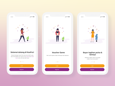 Mobile Payment Onboarding app ui ux