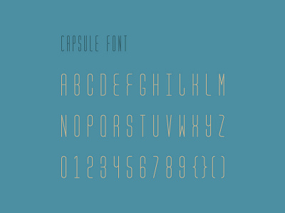 Capsule Font condensed font design digital art font font design graphic design sleek thin font type design typography vector