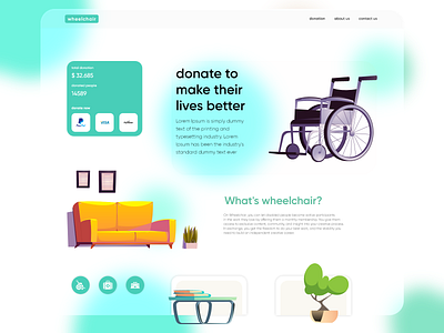 DONATION PLATFORM | Concept design | Glass effect