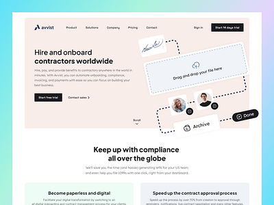 avvist.com | UX/UI design | startup company