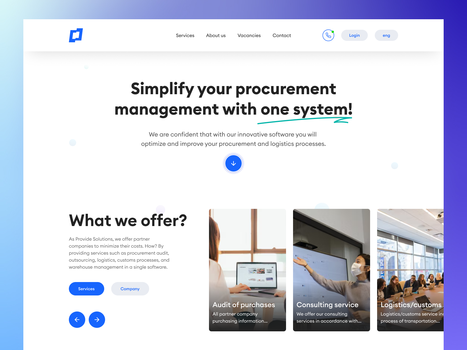 Provide Solutions | UX/UI design by Letif Kerim on Dribbble
