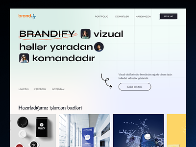 brandify.com | UX/UI design | digital solutions team azerbaijan branding creative digital gradient illustration kerim letif logo mesh team ui design ux design web