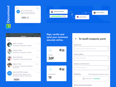 documood.az | UX/UI design | online contract signing