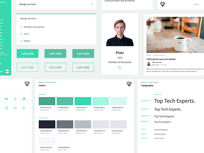 Applover's Style Guide animation branding clean design colors components design logo minimalistic style guide typography ui ux webdesign