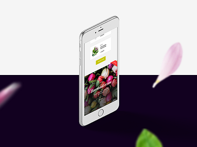 Bourge clean design ecommerce flower mobile shop ui