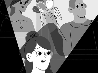 🎃 Are You Afraid of the Dark? 🎃 animation branding character design explainer flat girl graphic graphic design halloween illustration lviv ui ukraine woman