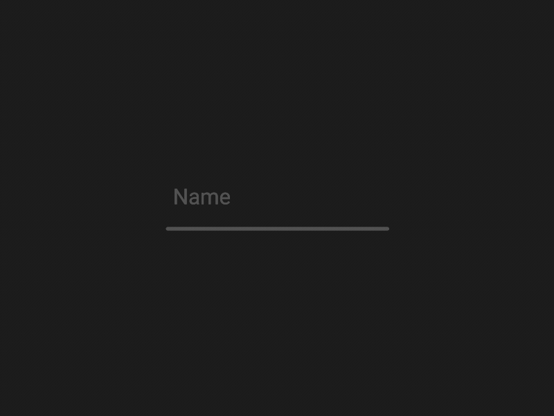 Name Field animation button design field flat gif icon loader motion name text ui ux