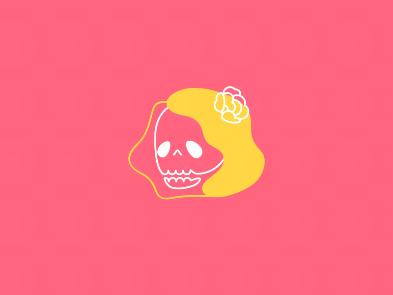 Girl scull icon