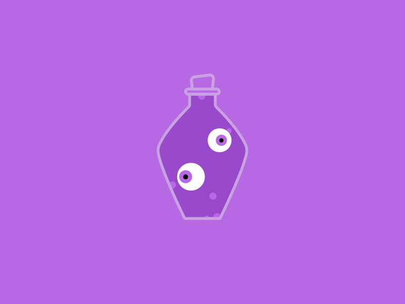 Poison Icon animation button character design flat funny gif graphic halloween icon illustration interaction interaction design motion ui ux vector web