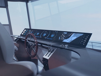 Superyacht HMI dashboard design interface ui yacht