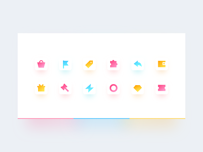 Gradient icons clean color gradient icon logo ui web