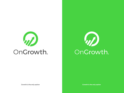 OnGrowth. branding design logo vector