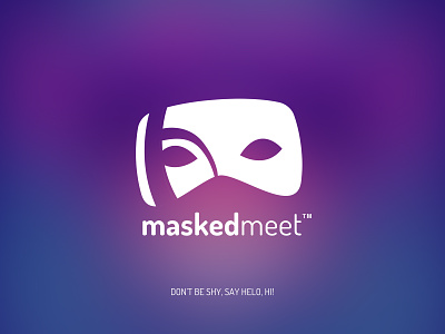 Masked Meet app branding design logo typography ui ux