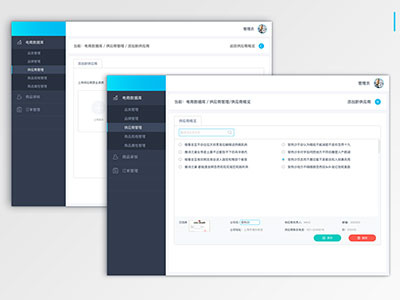 2 beautiful electricity supplier background management page