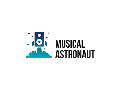 Musical Astronaut fun simple strong vector