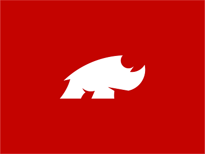 Rhino animal icon logo rhino simple