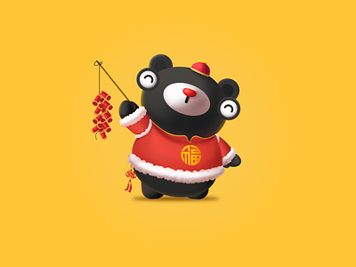 Meng Meng Bear dribbble ui 品牌 商标 插图 设计