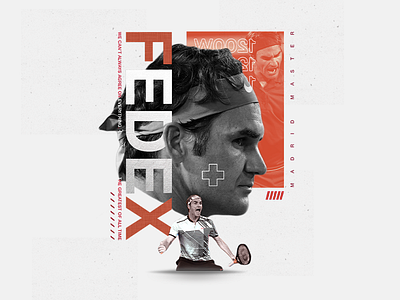 Roger Federer's 1200th Win art constructivism graphic design illustration layout typography