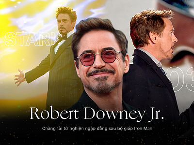 Magazine Artwork w/ Robert Downey Jr. art graphic design illustration layout layout design page layout typography