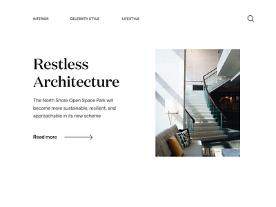 Architecture Web Design layout typography ui ui design ux web design