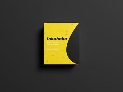Inkaholic Packaging Front View design illustration ink layout packaging