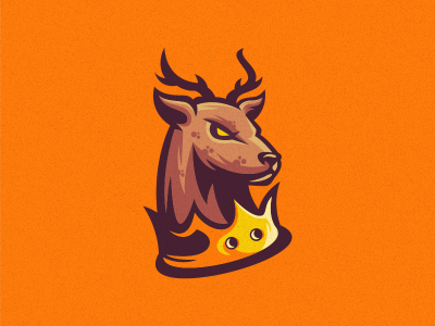 deer brand branding cool deer design forsale illustration logo sport ui vector