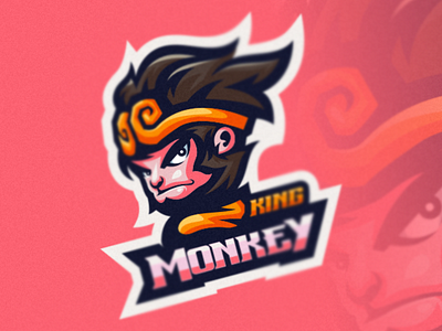 monkey brand branding design emblem forsale illustration logo sport ui vector