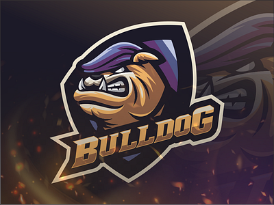 BULLDOG 3d animation brand branding bulldog design dog emblem forsale graphic design illustration logo logos motion graphics sport ui vector